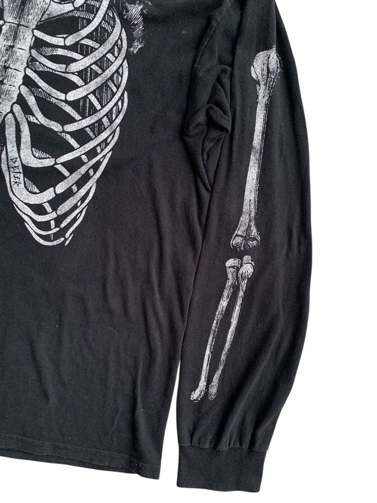 Japanese Brand Black Matter Skeleton Long Sleeve Vintage By Honduras Size US L / EU 52-54 / 3 - 6 Thumbnail
