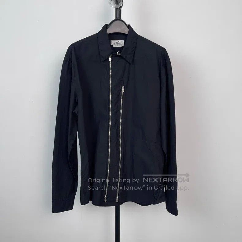 Hermes Hermes Shirt, double zipper, black Size US XXS / EU 40 - 1 Thumbnail