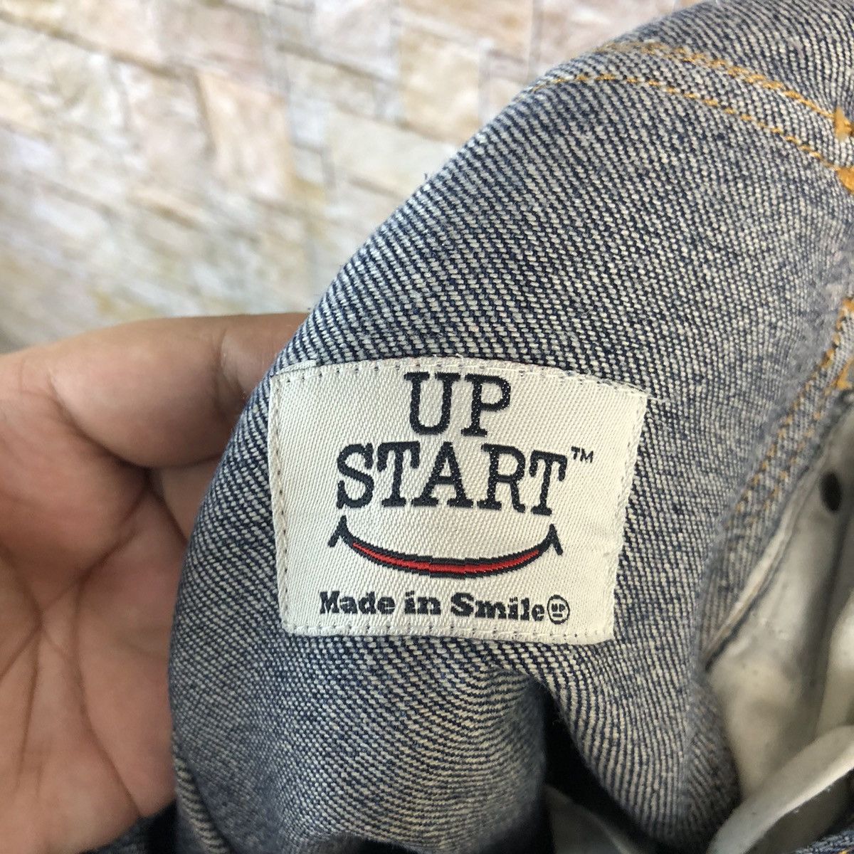 Japanese Brand Up Start Made Smile Blue Denim like kapital Pants #A954 Size US 30 / EU 46 - 19 Thumbnail