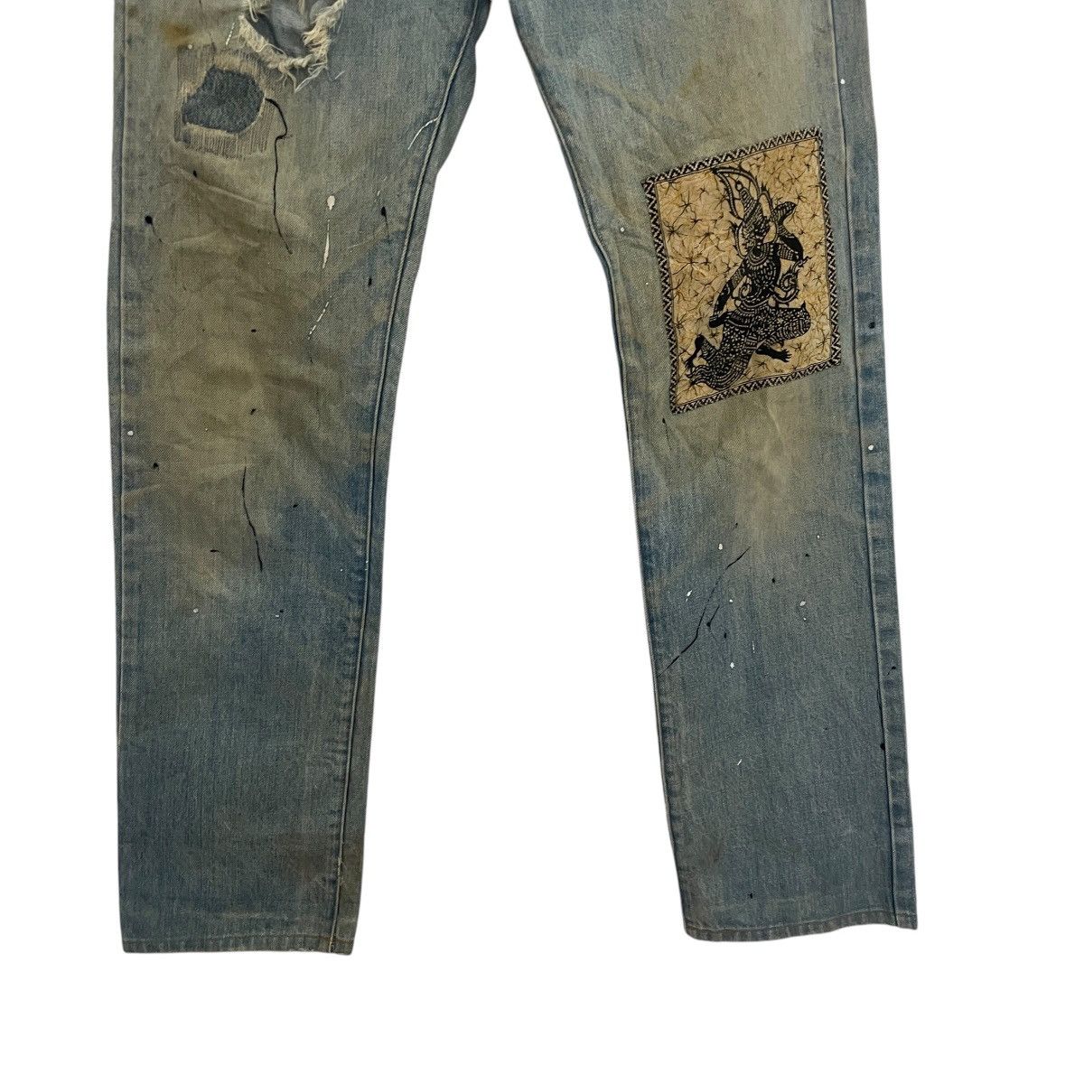 20471120 Vintage Edge Rupert Distressed Denim Jeans Size US 32 / EU 48 - 2 Thumbnail