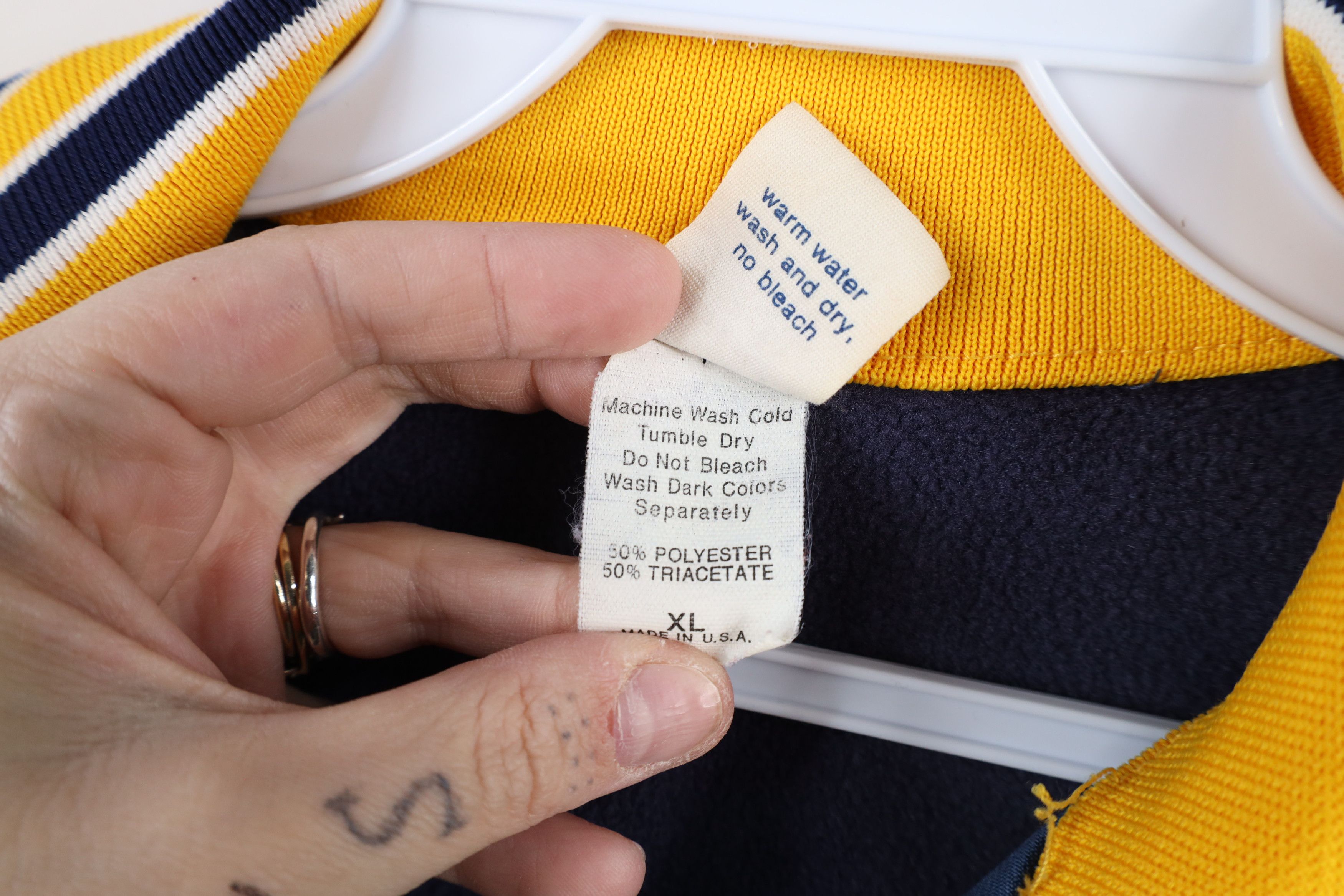 Vintage Vintage 70s Cliff Keen University Michigan Wrestling Jacket Size US XL / EU 56 / 4 - 5 Thumbnail