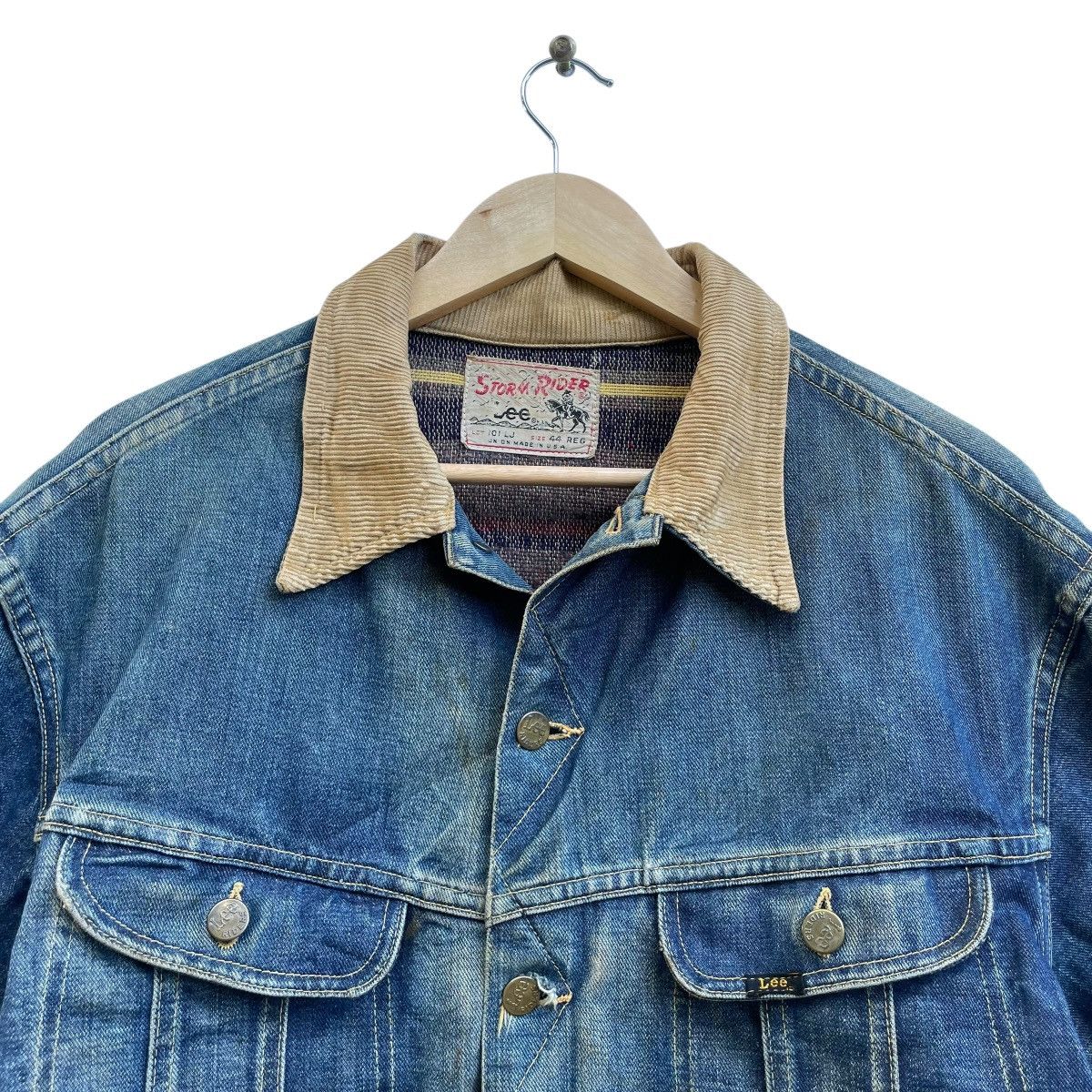 Lee 💥Vintage 60s Lee Storm Rider Lined Blanket Jacket Size US M / EU 48-50 / 2 - 5 Thumbnail