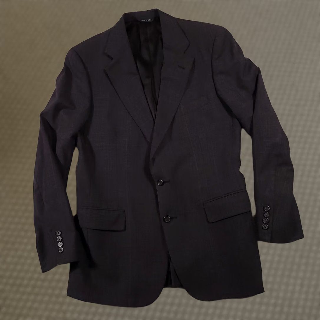 Ralph Lauren Ralph Lauren Blazer Mens 40 Gray Pinstriped Wool Jacket USA University Club Single-Breasted Notch Lapel Formal Jacket Women? No Men Size US L / EU 52-54 / 3 - 1 Thumbnail