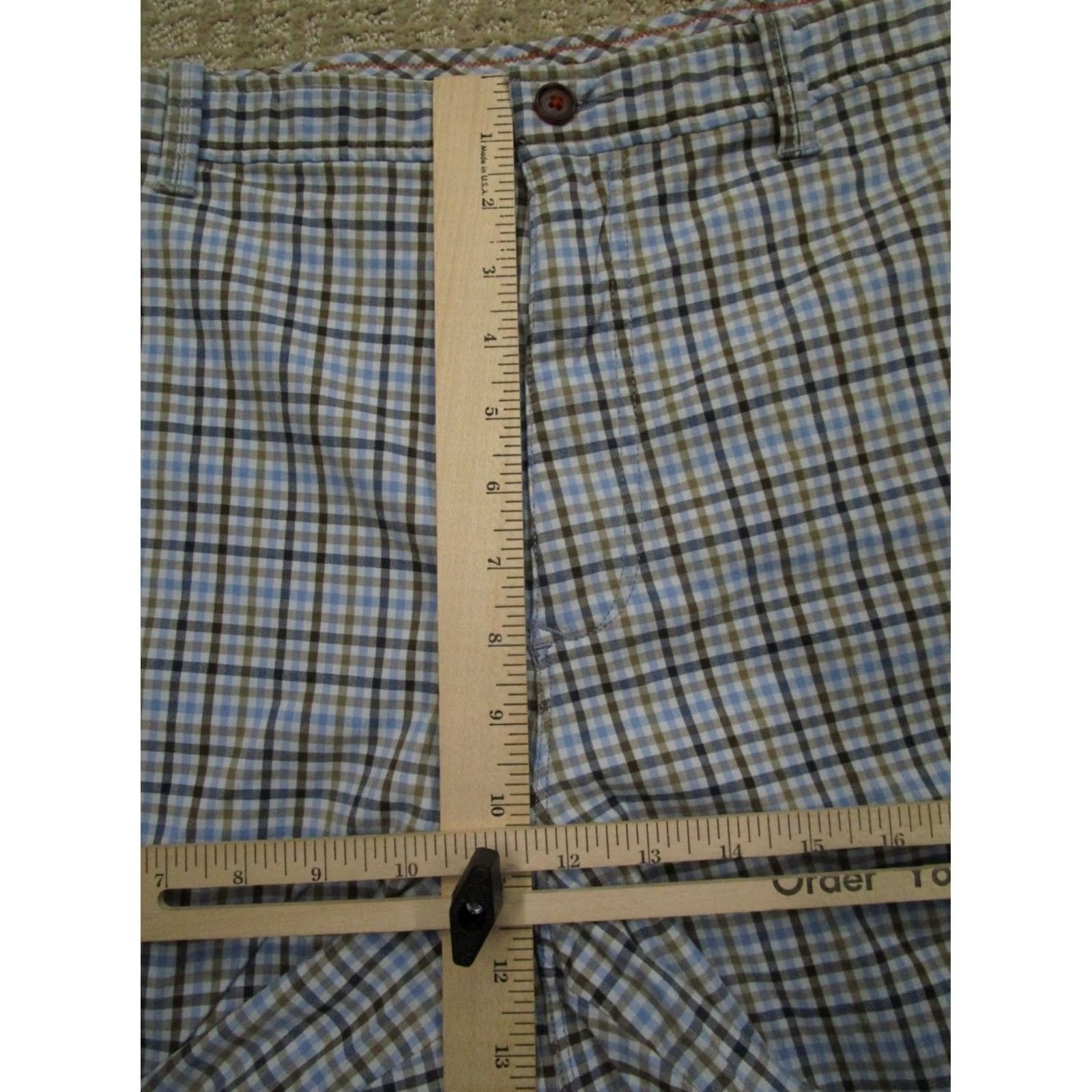 Tommy Bahama Tommy Bahama Shorts Men 38 Blue Chino Check Tattersall Golf Performance Casual Size US 38 / EU 54 - 4 Thumbnail