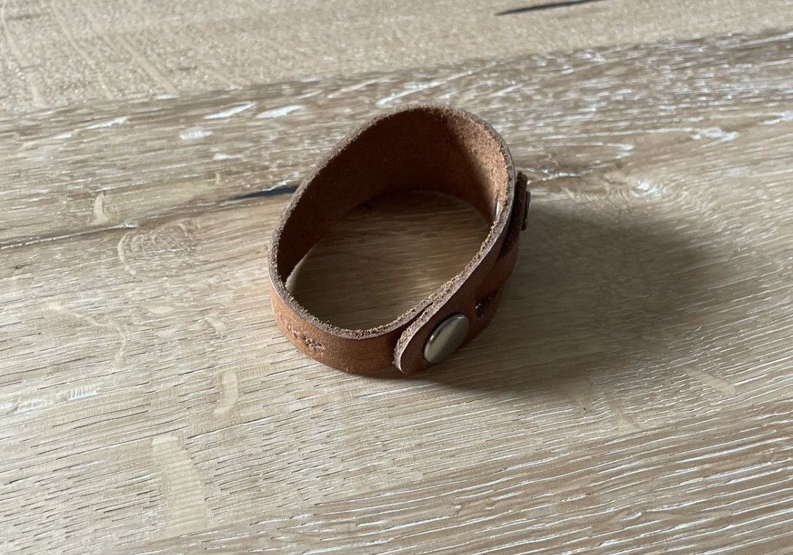 Billykirk Thick Leather Cuff Bracelet Size ONE SIZE - 2 Thumbnail
