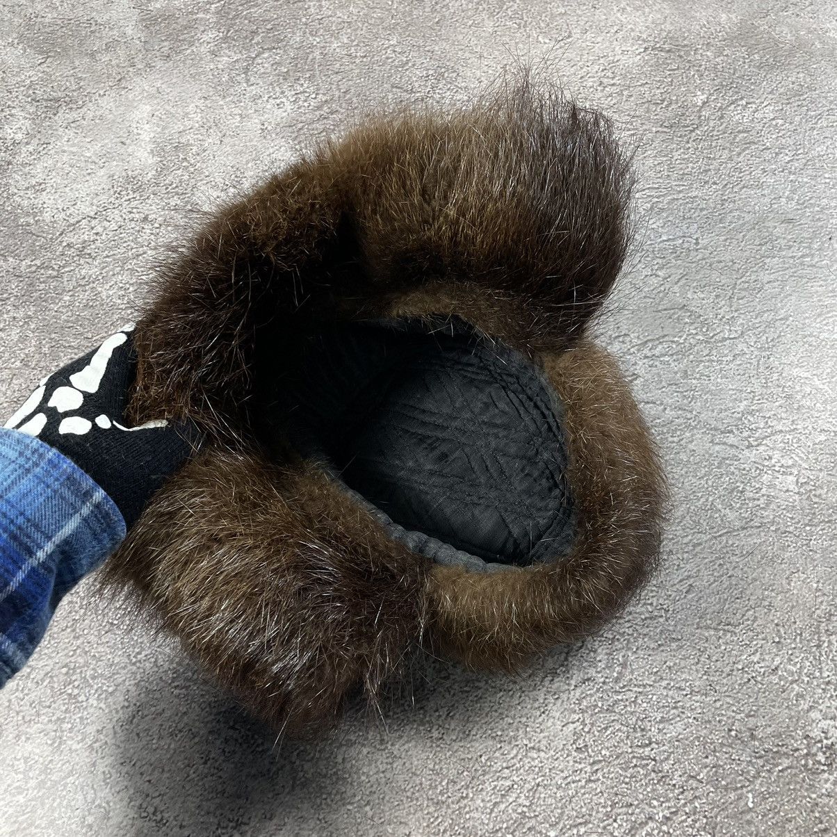 Japanese Brand Vintage 90s Alt Beanie Mohair Buymypiece furry American VTg Size ONE SIZE - 5 Thumbnail