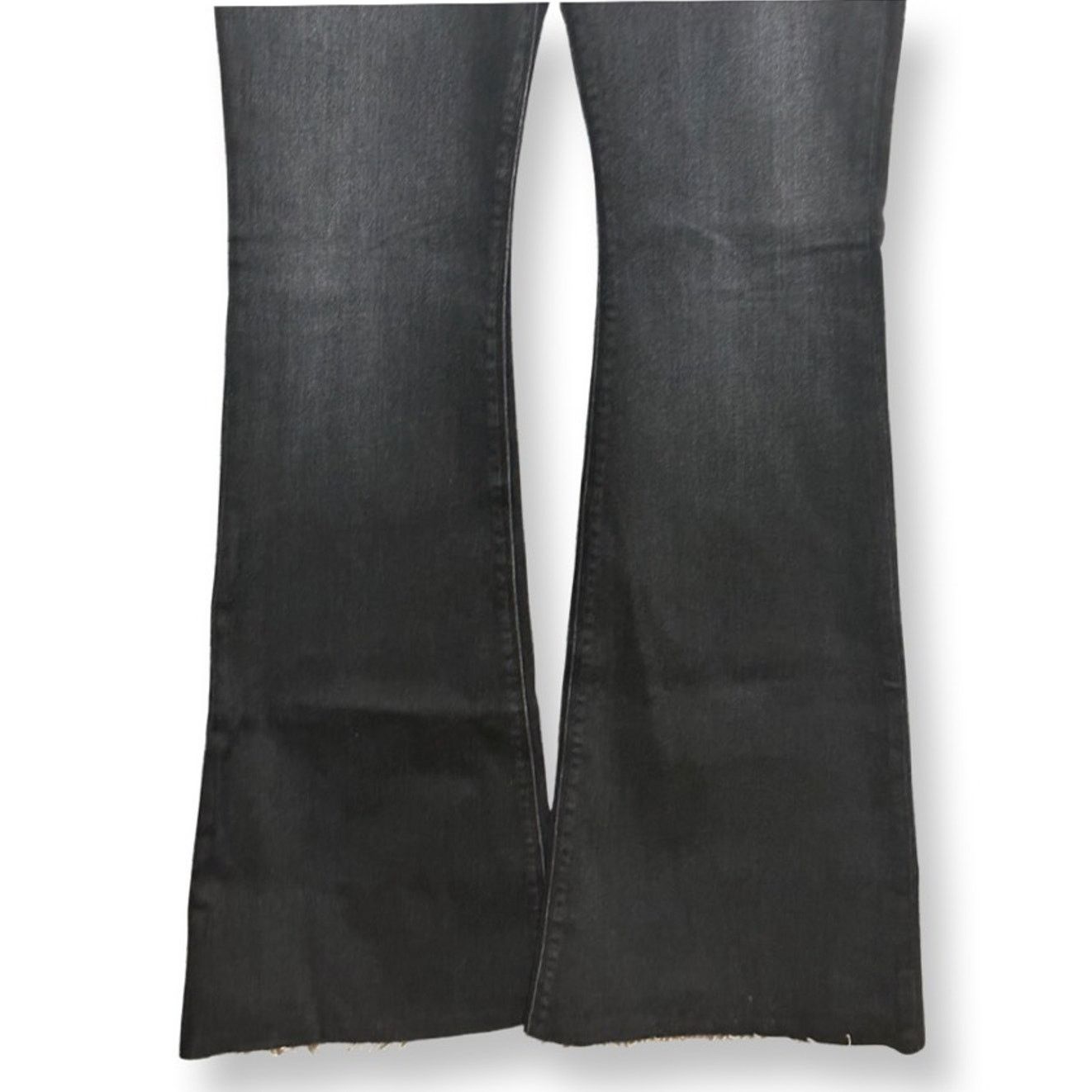 Hudson Hudson Collin Womens Flare Jeans Black Stretch Dark Wash 25 Size 29" - 4 Thumbnail