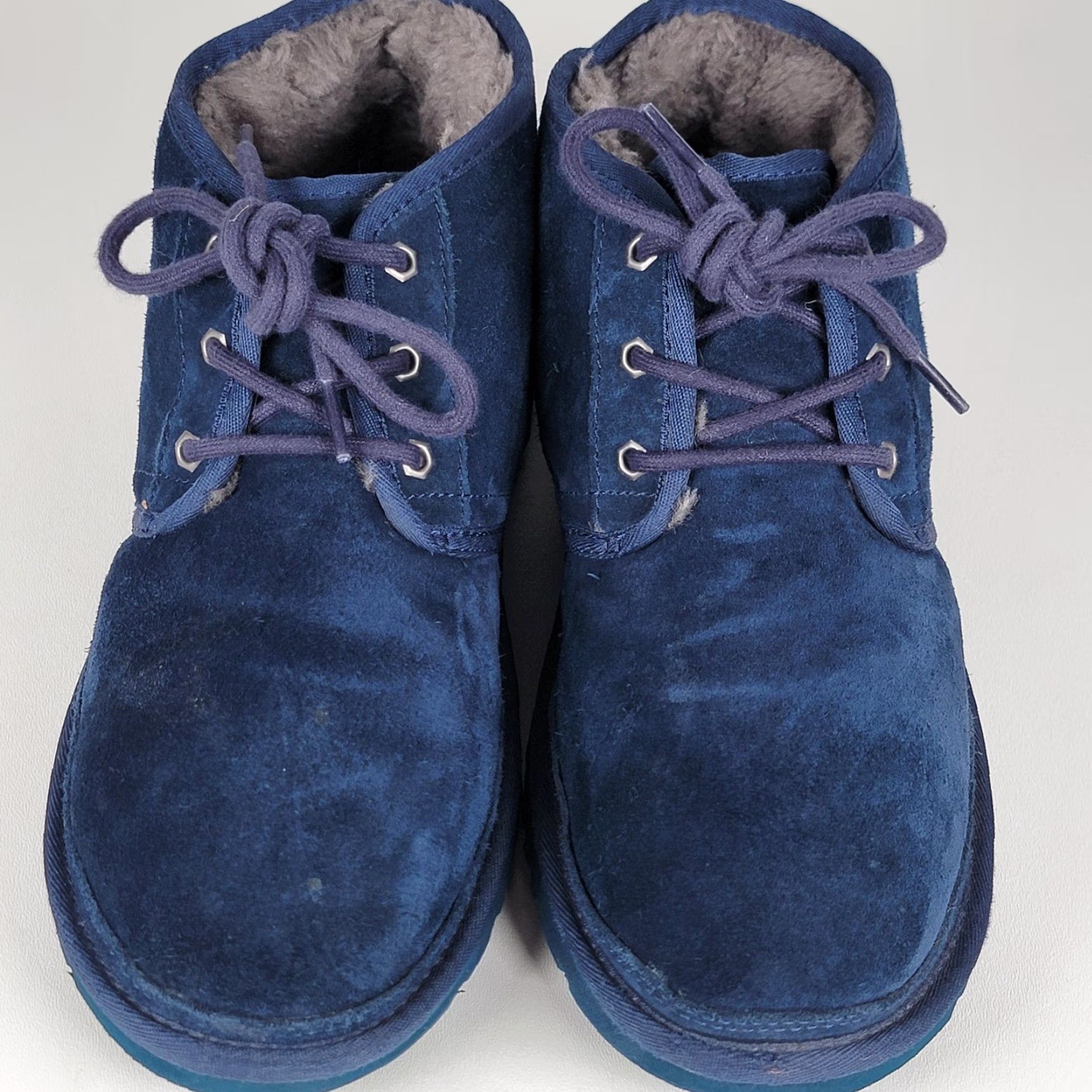 Ugg UGG Boots Men Neumel Suede Chukka Navy 3236 Size 10 Casual Travel Wool Lined Round Toe Lace Up Shoes Mens Size US 10 / EU 43 - 2 Thumbnail