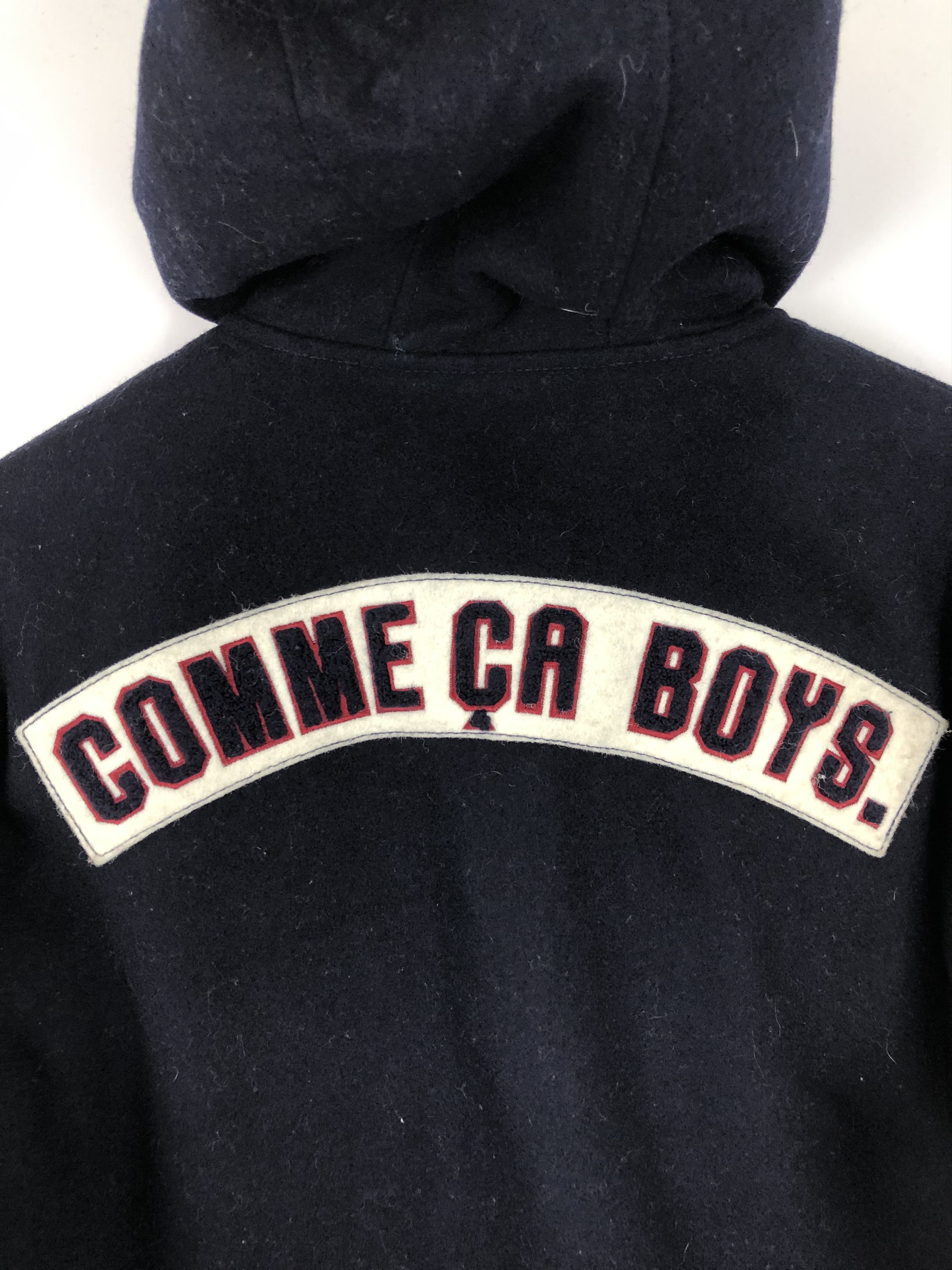 Comme Ca Ism Vintage Comme Ca Boys Wool Leather Varsity Hoodie V0381 Size US M / EU 48-50 / 2 - 9 Thumbnail