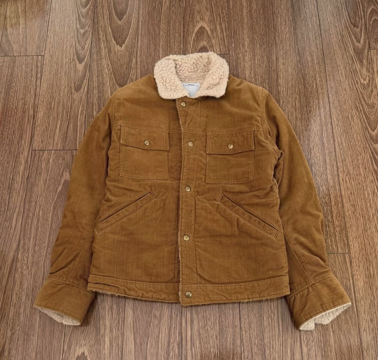 Visvim VISVIM CARAVAN JKT SLUB 14AW, corduroy shearling jacket, Size US S / EU 44-46 / 1 - 1 Thumbnail
