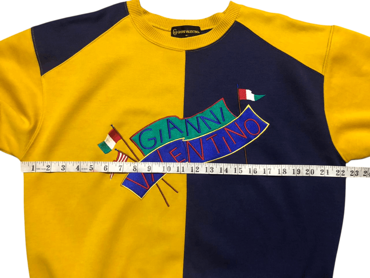 Gianni Valentino Vintage Gianni Valentino Embroidery SpellOut Logo Sweatshirt Size US M / EU 48-50 / 2 - 14 Thumbnail