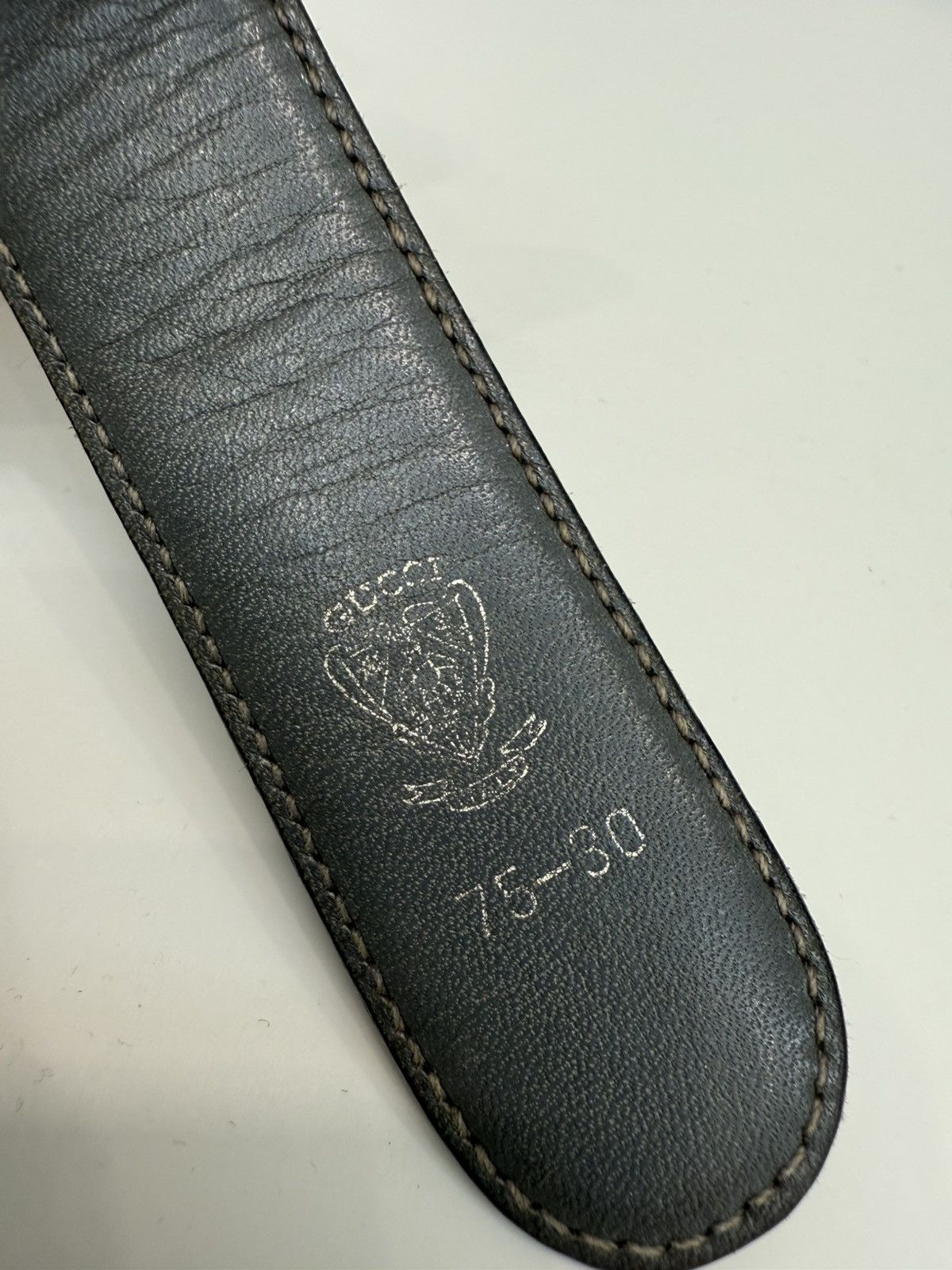 Gucci Vintage Gucci Reversible Leather Trousers Belt Size ONE SIZE - 3 Thumbnail