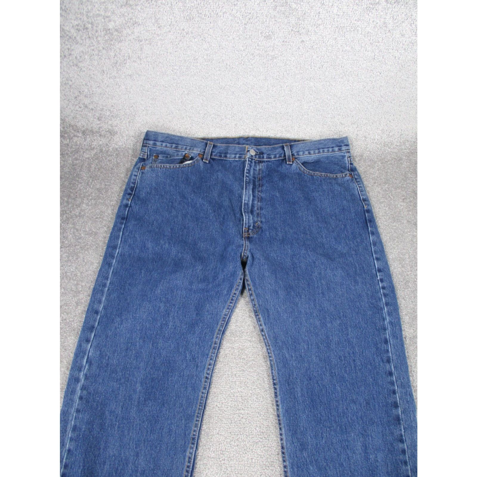 Levi's Levis 505 Jeans Mens 42 Medium Wash Denim Regular Fit Straight 42X32 Blue 505 Jeans Mens Regular 42 Medium Wash Denim Straight 42X32 Size US 42 / EU 58 - 2 Thumbnail