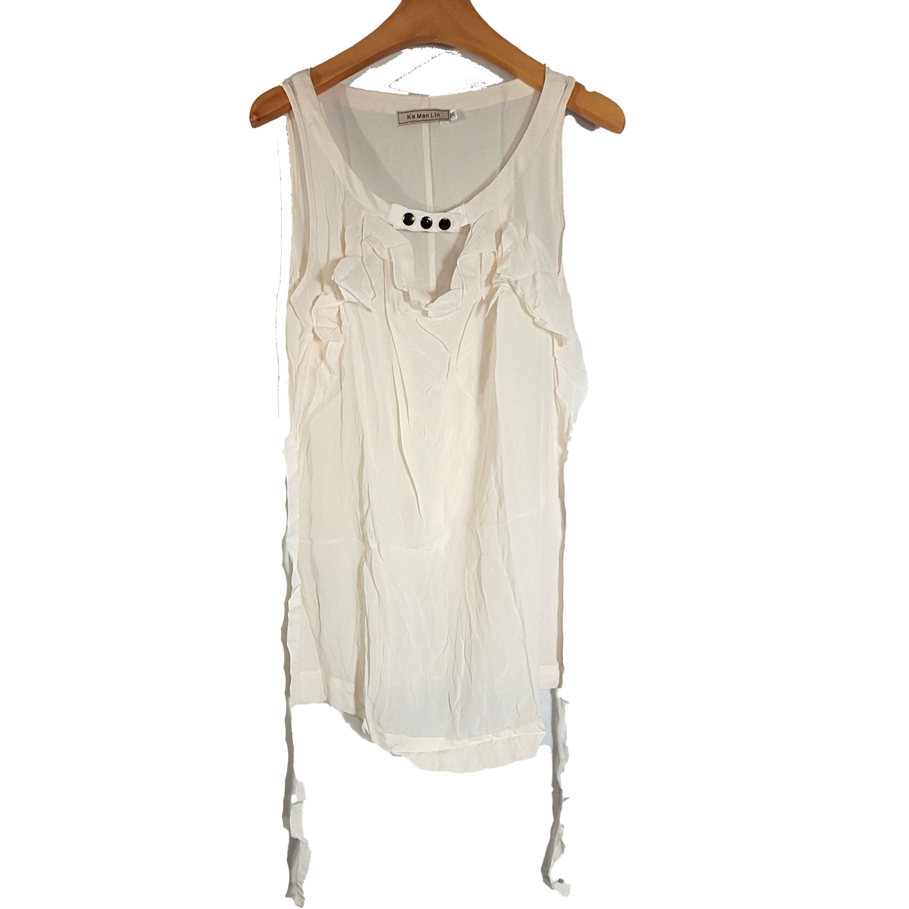 Other Women's 100% Silk SleevelessTank Top with Long Strap SBK121 Size S / US 4 / IT 40 - 1 Thumbnail