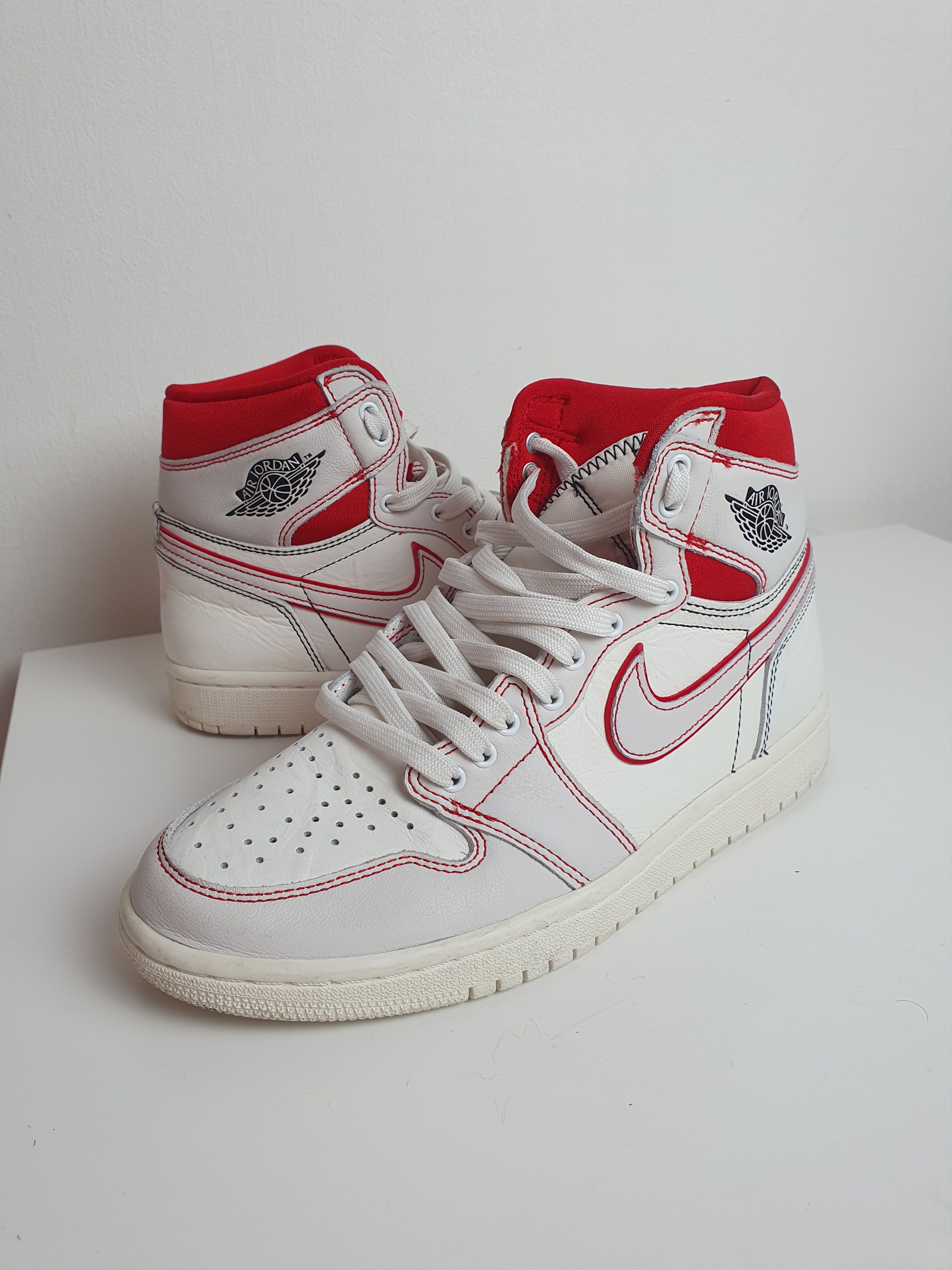 Jordan Brand × Nike Vintage Men's shoes Nike Air Jordan HIGH PHANTOM GYM RED Size US 7 / EU 40 - 2 Thumbnail