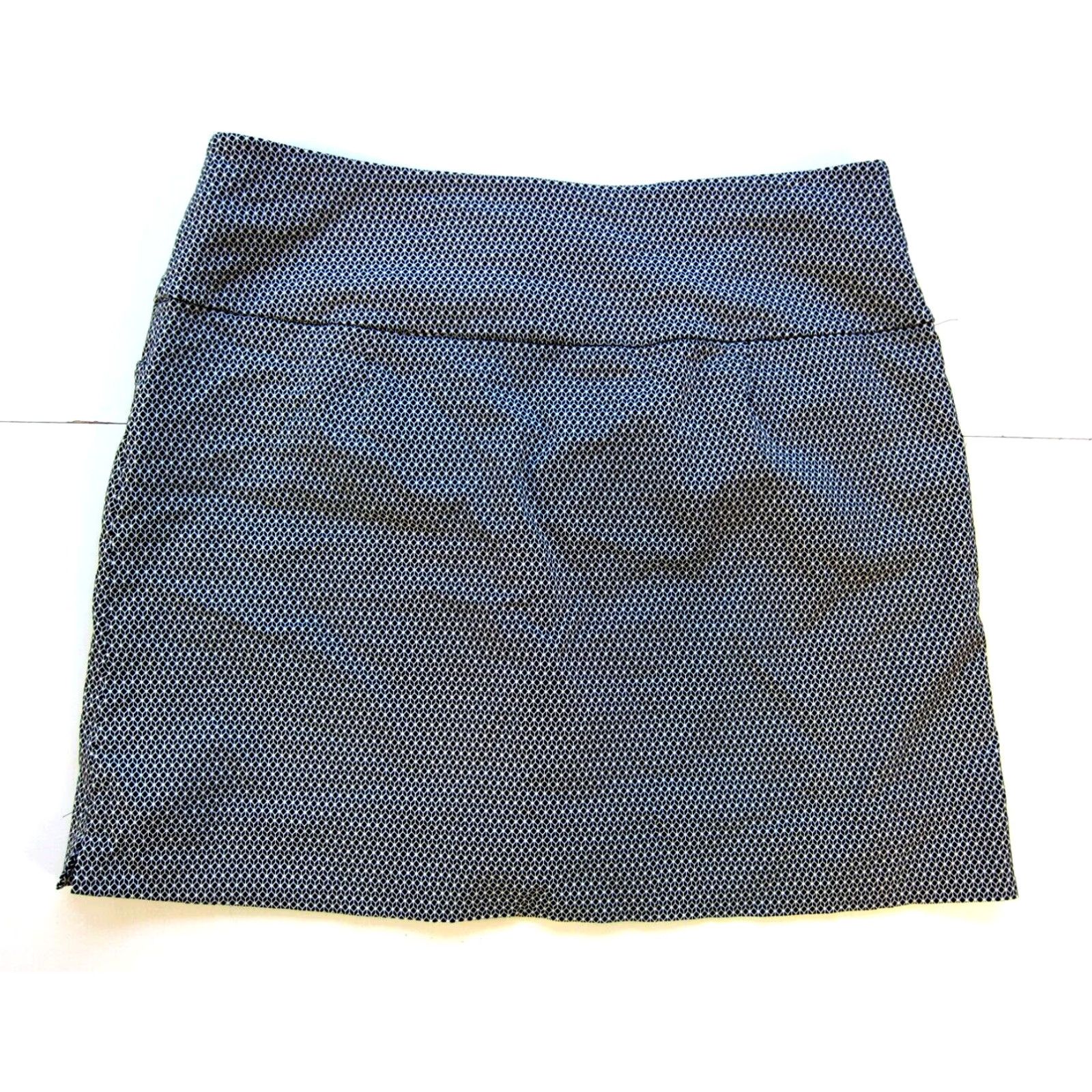 Vintage S.C. & CO. Black White Geometric Stretch Built In Shorts Pocket Skort Skirt XL Size 40" / US 18 - 2 Thumbnail