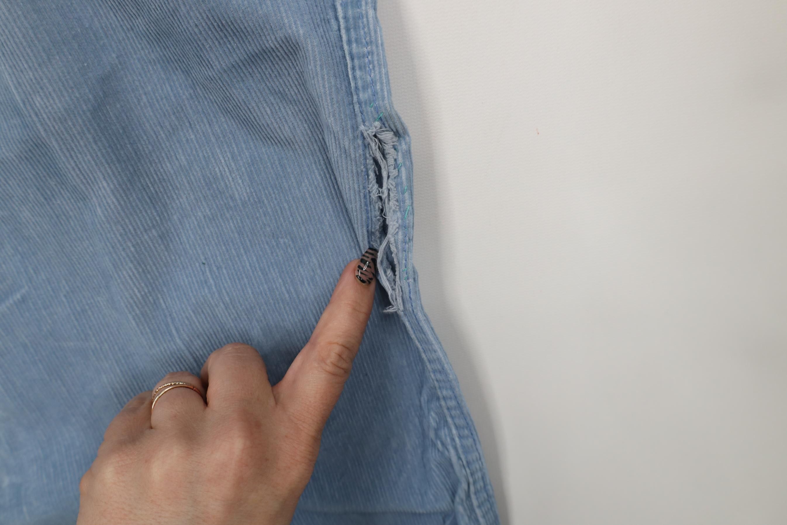 Vintage Vintage 70s Streetwear Corduroy Bell Bottoms Pants Blue USA Size 28" / US 6 / IT 42 - 15 Thumbnail