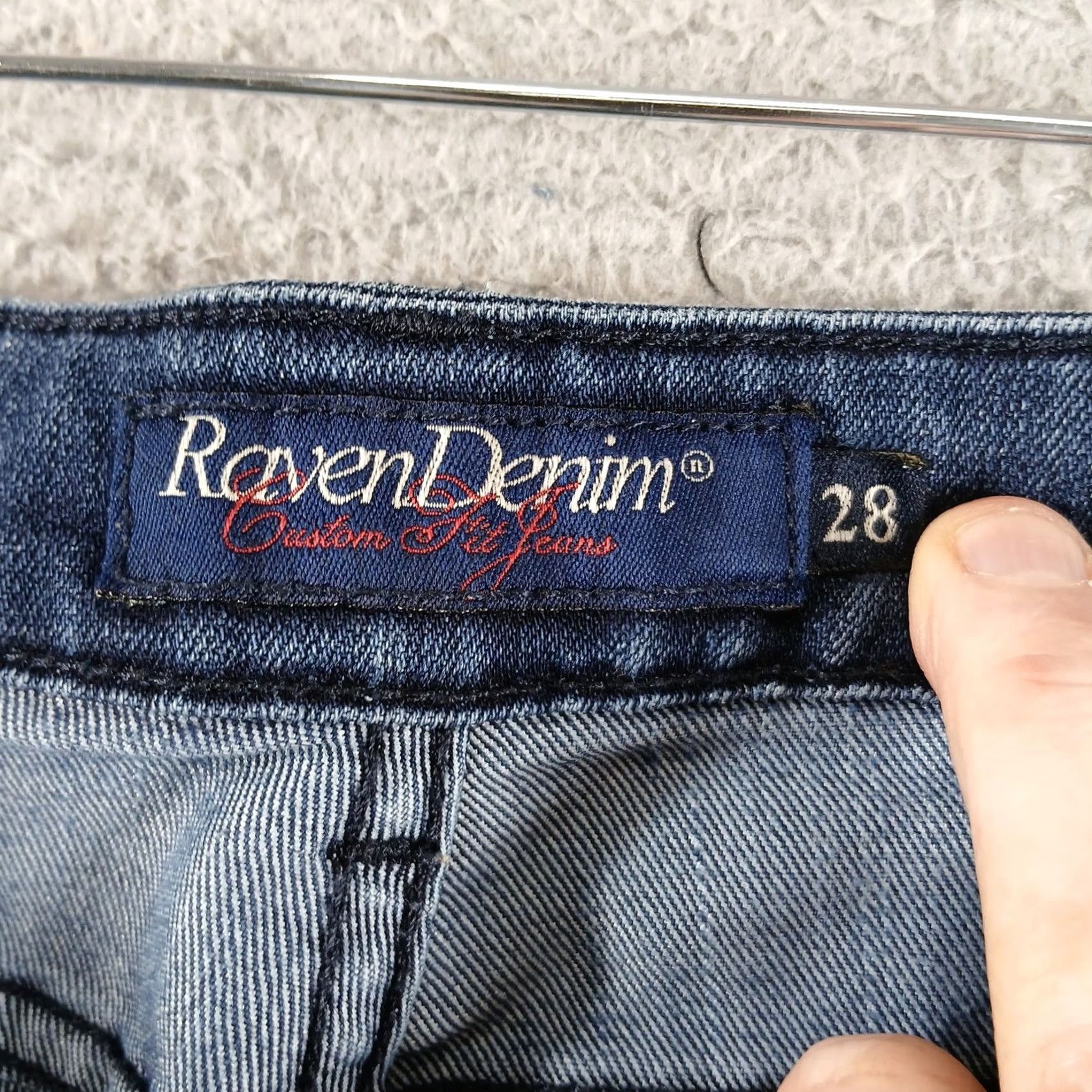Denime VINTAGE Raven Denim Sadie Bootcut Jeans Koop Indigo Dark Wash 28 Womens Bootscut Jeans 5-Pocket Denim Blue Modern Classic Fit Y2K Style Size 28" / US 6 / IT 42 - 4 Thumbnail