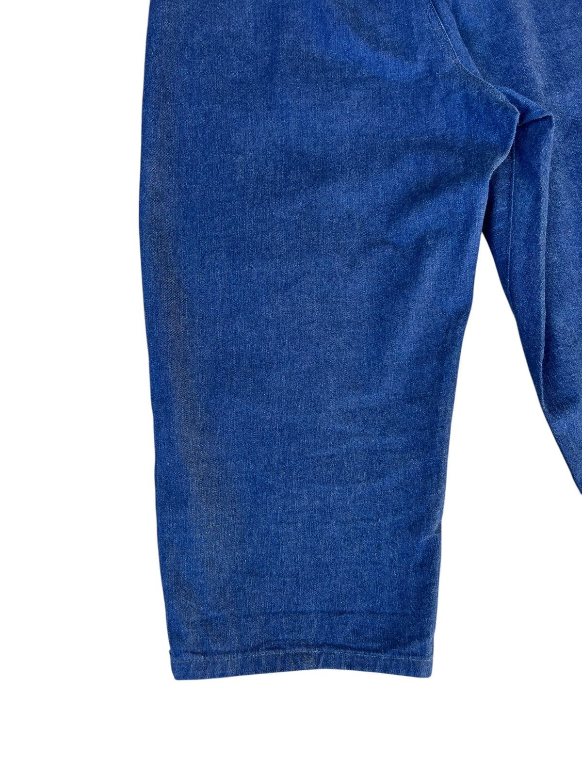 Chimala Chimala Indigo Blue Denim Cropped Baggy Trouser Pant Size US 32 / EU 48 - 15 Thumbnail
