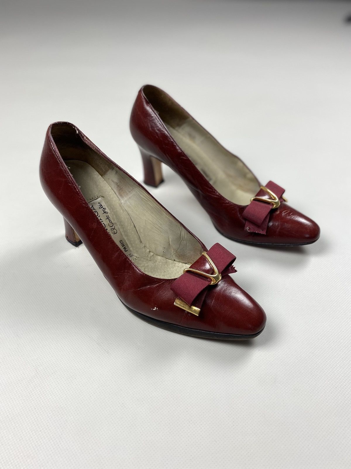Balenciaga × Vintage Balenciaga vintage ladies leather heels size 38 Size US 8 / IT 38 - 8 Thumbnail
