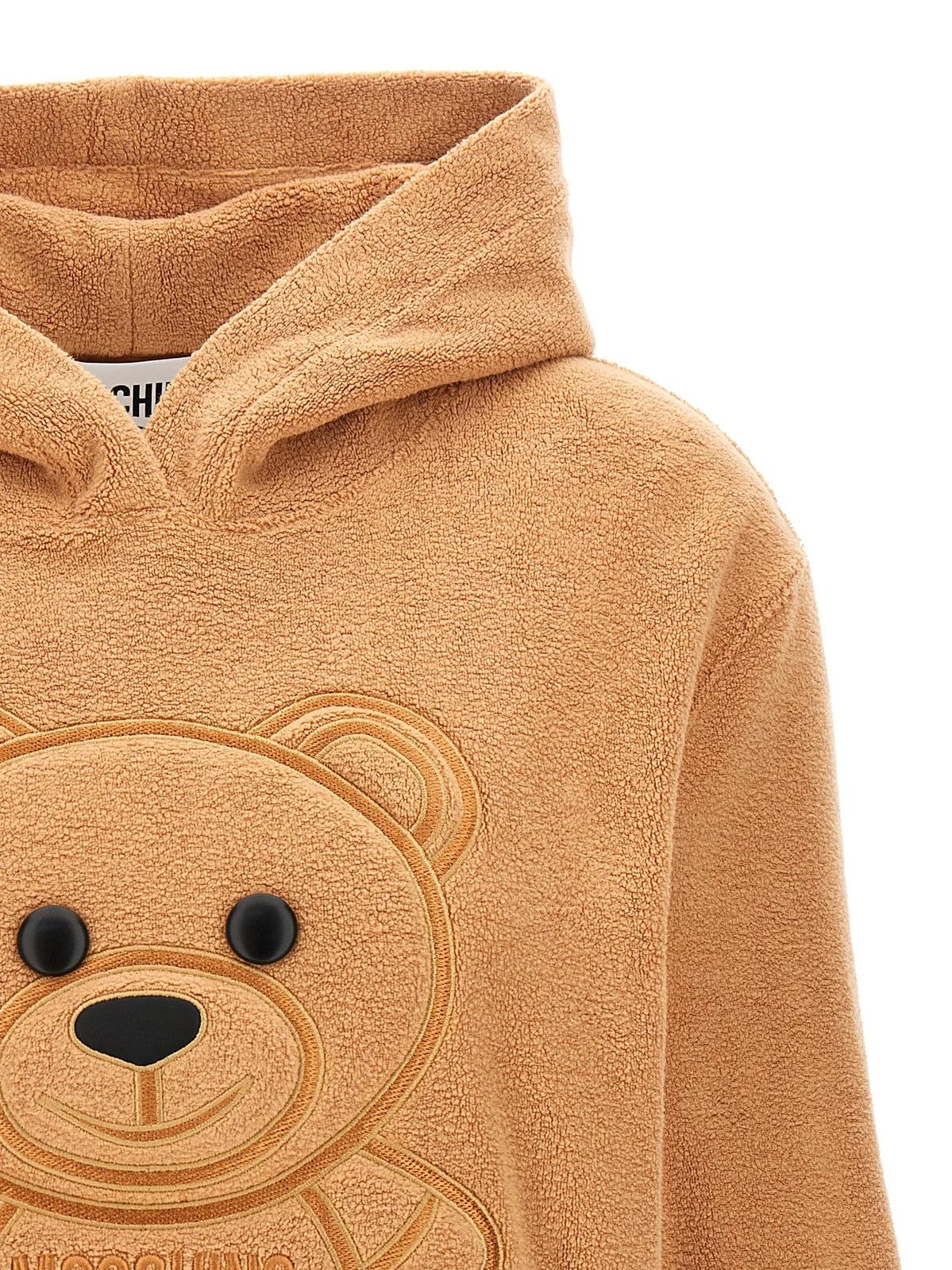 Moschino o1y0225 Logo Embellished Hoodie in Camel Size US L / EU 52-54 / 3 - 2 Thumbnail