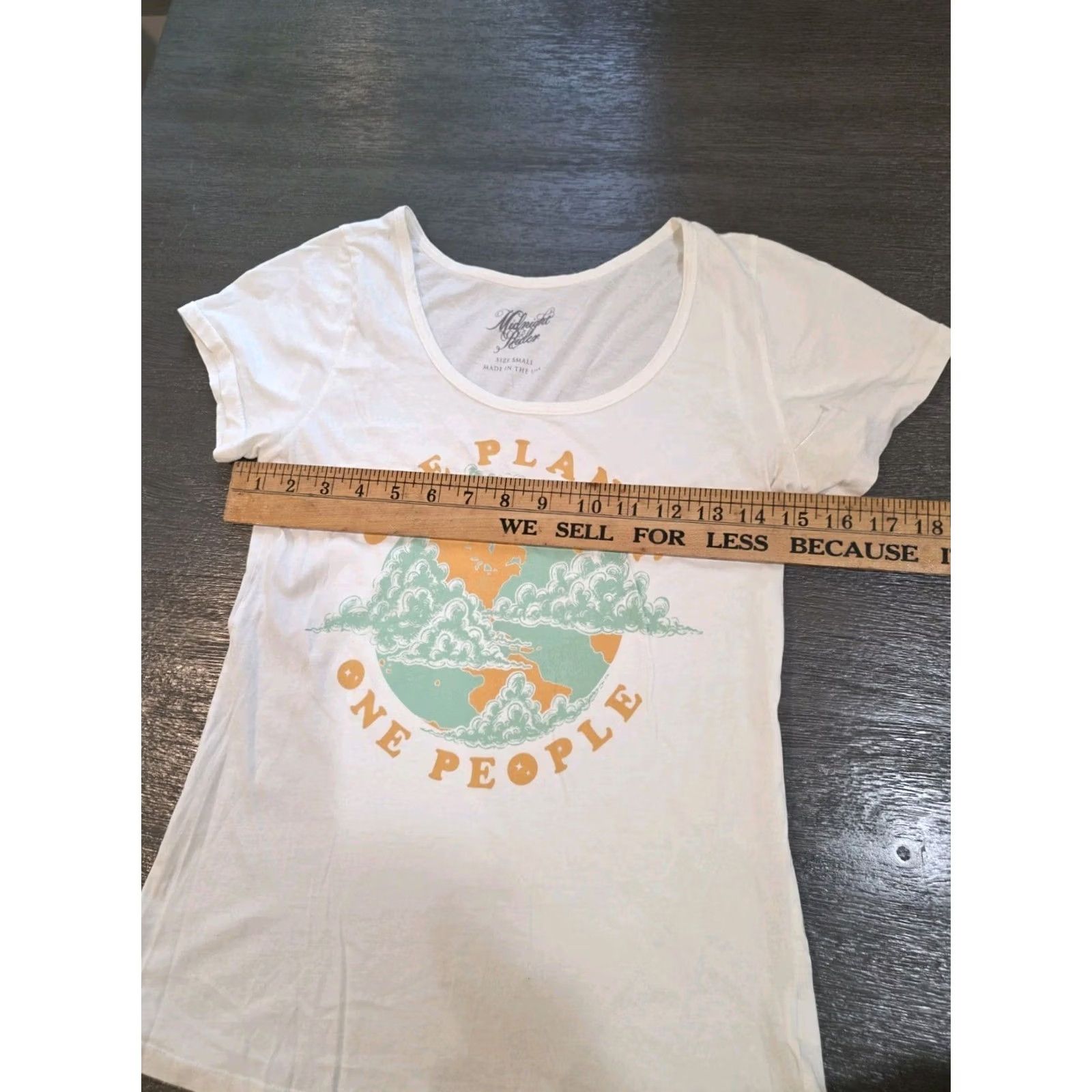 Vintage Midnight Rider One Plsnet One Earth Tee T-Shirt Women S White Size S / US 4 / IT 40 - 3 Thumbnail
