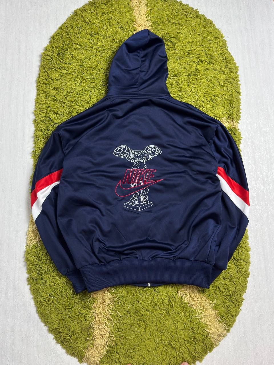 Nike × Vintage Distressed 80s Nike track Jacket Vintage Swoosh Size US M / EU 48-50 / 2 - 1 Thumbnail