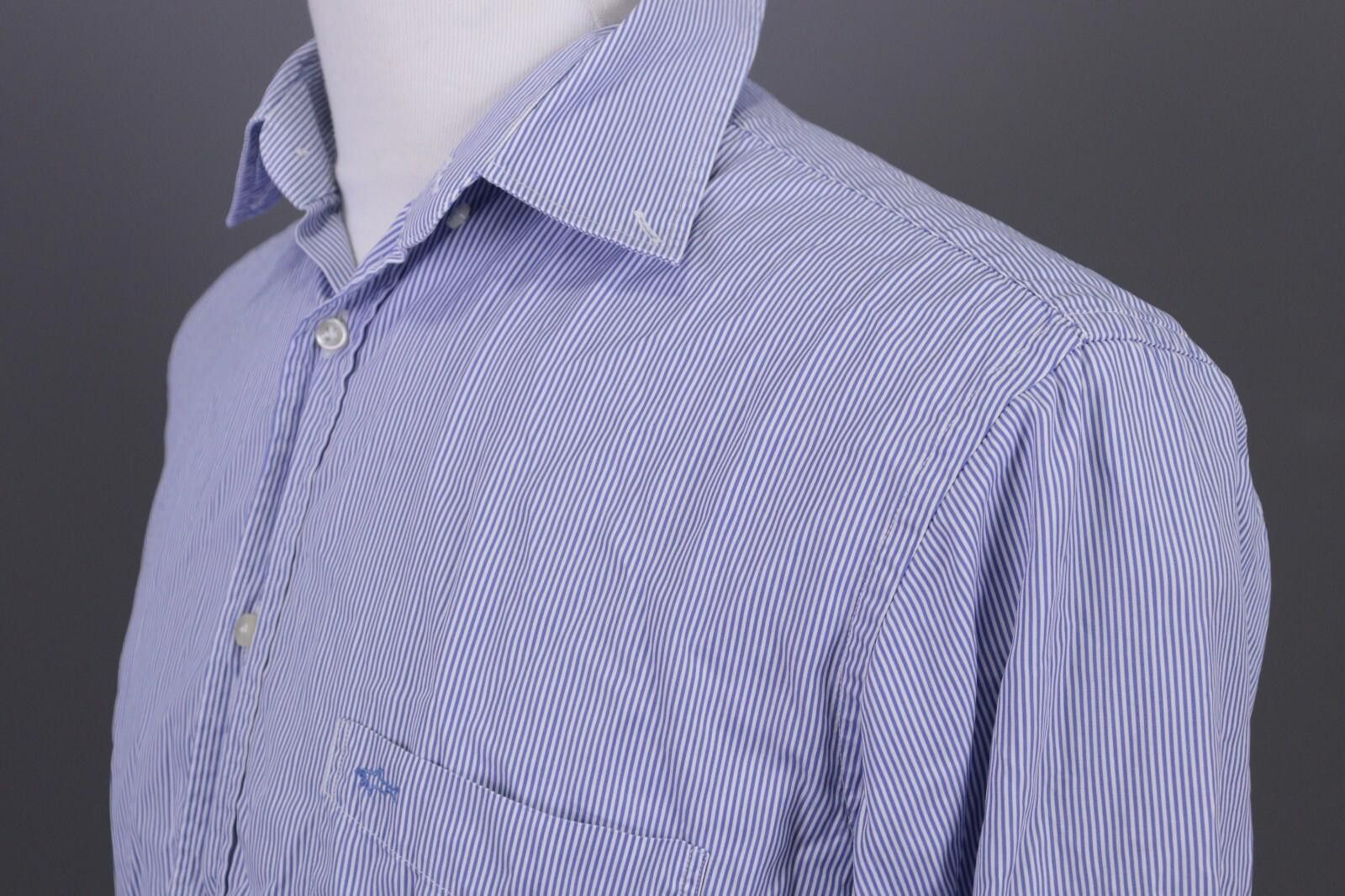 Paul & Shark Paul & Shark Yachting Blue Pinstripe Shirt Size 42 Size US M / EU 48-50 / 2 - 10 Thumbnail