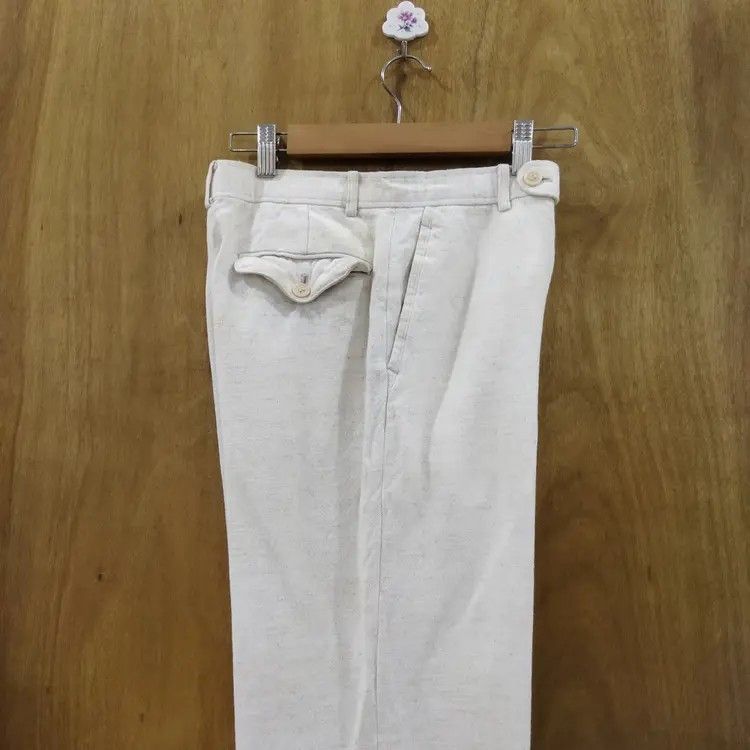 Japanese Brand ST.MARTINE DE JAZZ WHITE YELLOW CHINO PANTS Size US 26 / EU 42 - 11 Thumbnail