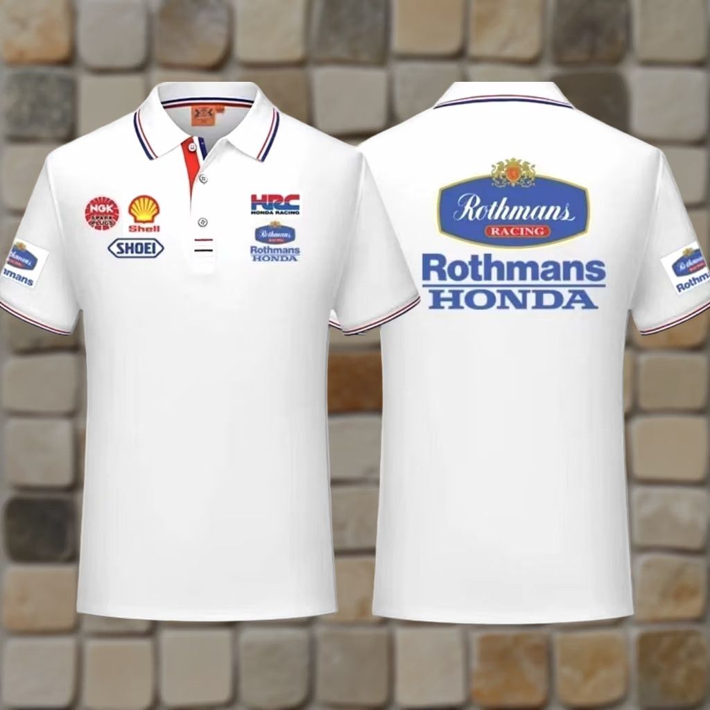 Honda Rothmans x honda HRC MotoGP polo shirt XL unisex adults short sleeve Polo Shirt Logo Vintage No Size US XL / EU 56 / 4 - 1 Thumbnail