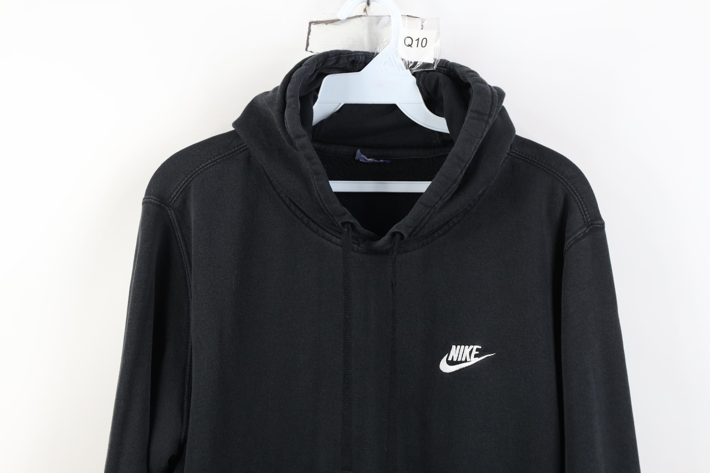 Nike Vintage Y2K Nike Scott Mini Swoosh Hoodie Sweatshirt Black Size US M / EU 48-50 / 2 - 2 Thumbnail