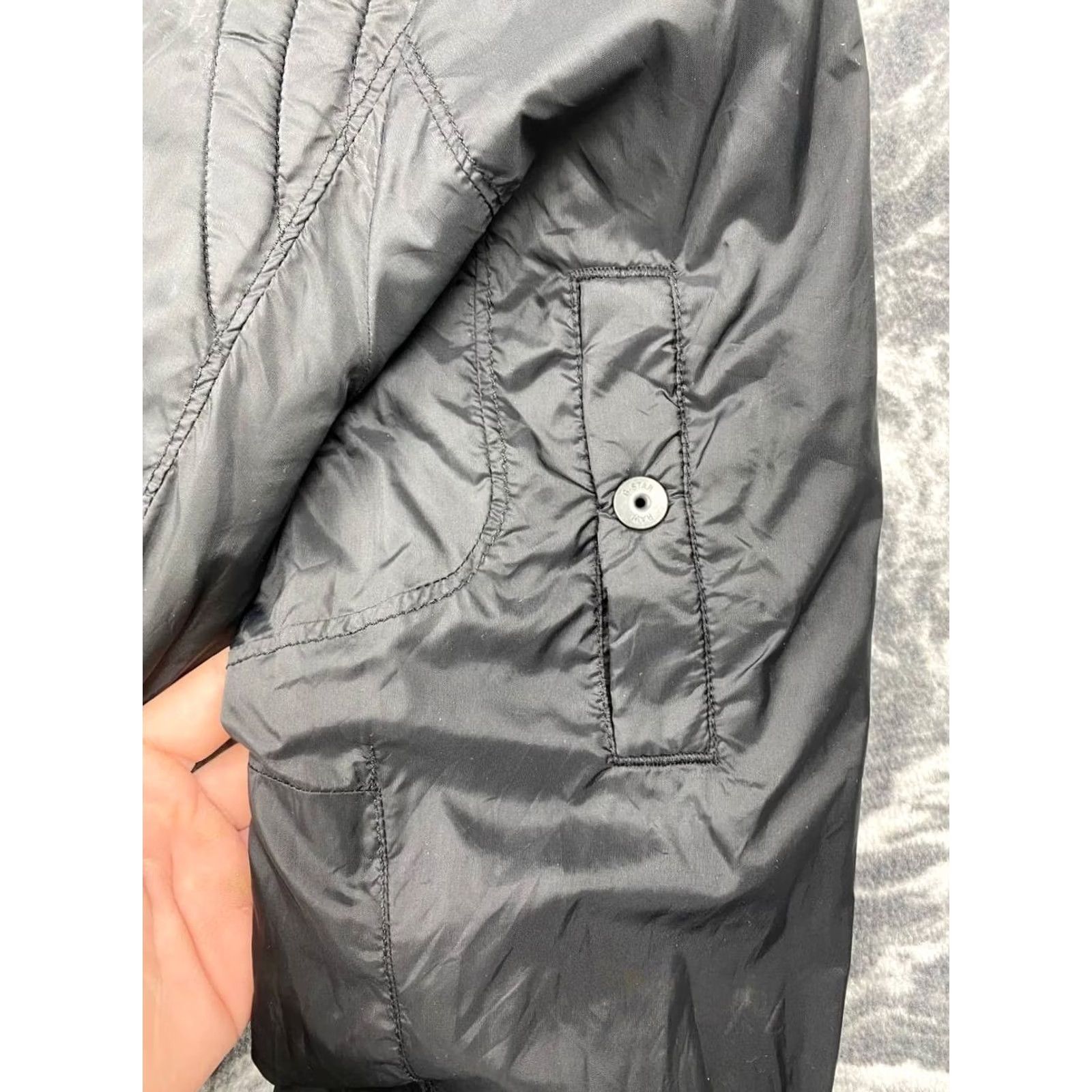 G-Star VINTAGE G Star Raw Multi Pockets Zepp Biker Jacket Women XL Black Size XL / US 12-14 / IT 48-50 - 5 Thumbnail