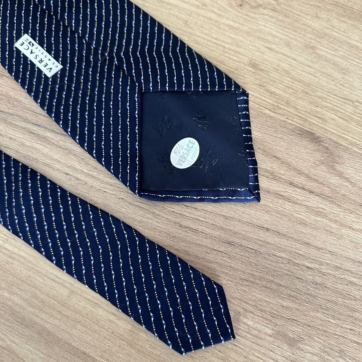 Versace Luxury Versace Classic Tie Silk Old Money Italy 00s Y2K Size ONE SIZE - 3 Thumbnail