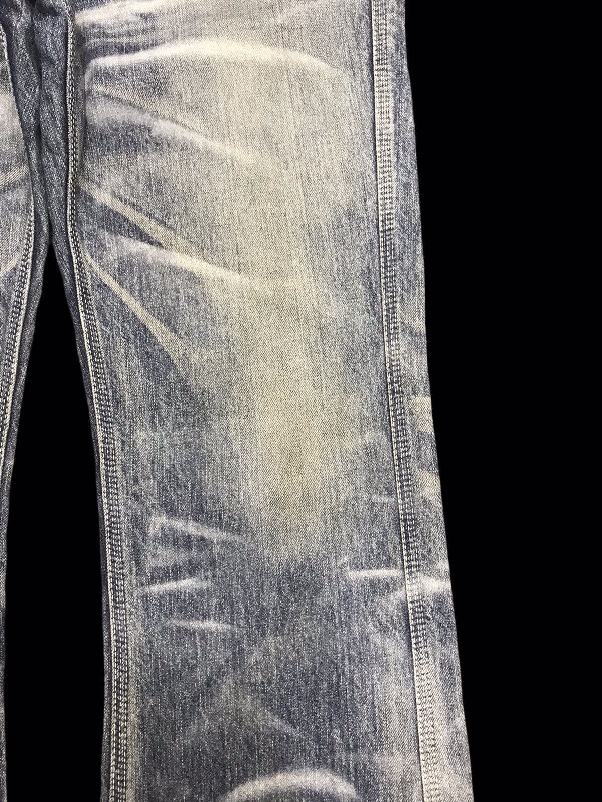 Japanese Brand 💥FLARE💥VINTAGE BLUE WAY SICK FADES FLARE DENIM F315 Size US 35 - 5 Thumbnail