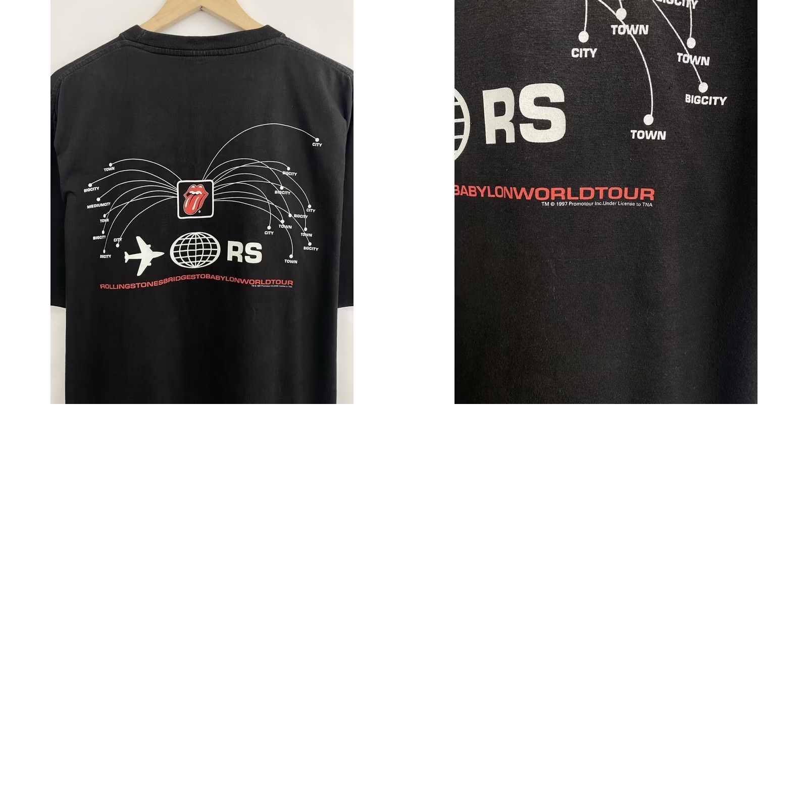 Vintage VINTAGE The Rolling Stones World Tour t-shirt Size L Black