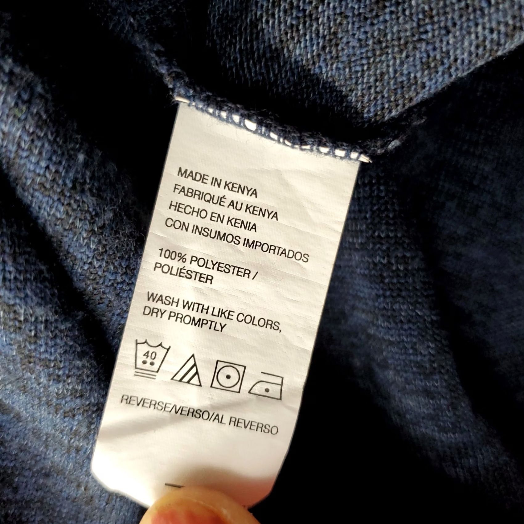 Van Heusen Van Heusen Polo Shirt Mens XL Navy Performance Long Sleeve Collared Popover Size US XL / EU 56 / 4 - 7 Thumbnail