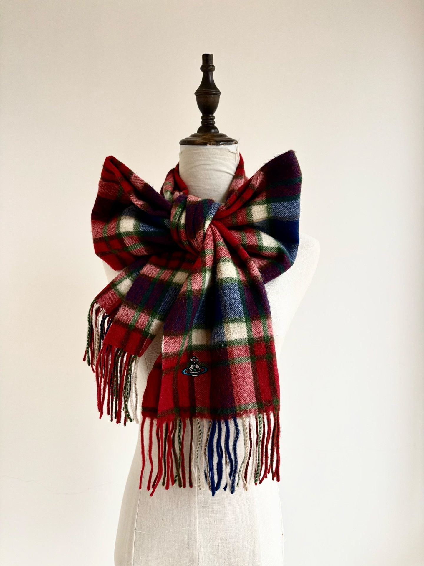 Vivienne Westwood Vivienne Westwood Vintage Plaid Saturn Scarf Size ONE SIZE - 1 Thumbnail