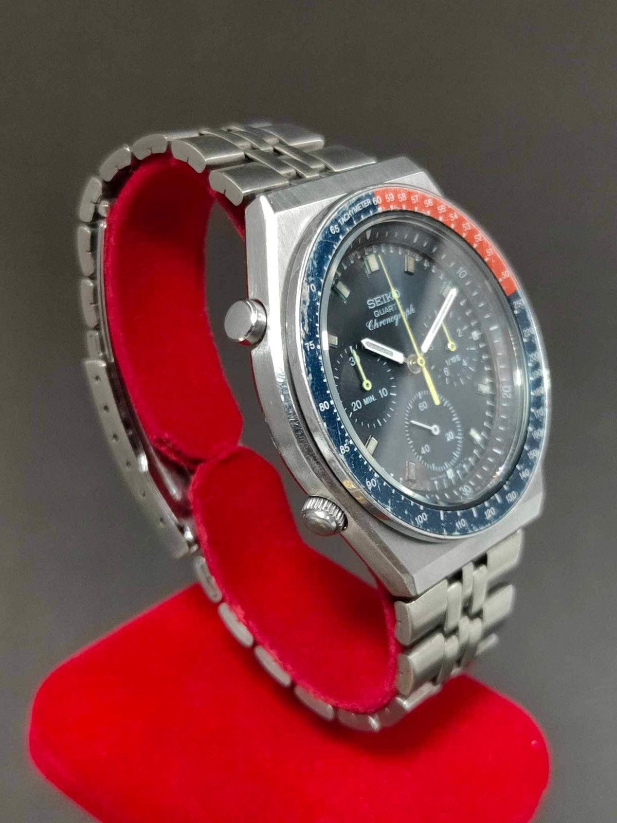 Seiko × Vintage Rare Vintage SEIKO 7A28-703A Pepsi Chronograph Men’s Watch Size ONE SIZE - 3 Thumbnail