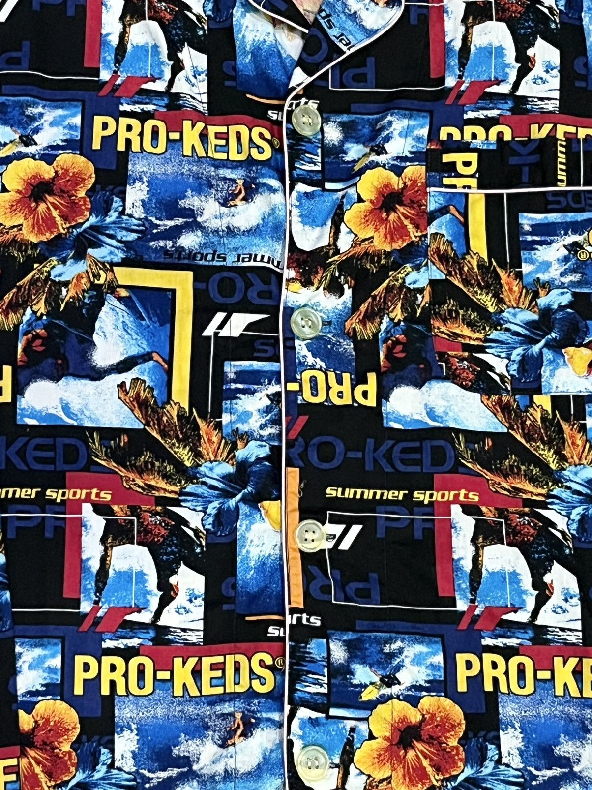 Pro-Keds 90’s ProKeds Surfing Full Print Pajama Shirt Hawaii Vibes Size US M / EU 48-50 / 2 - 7 Thumbnail