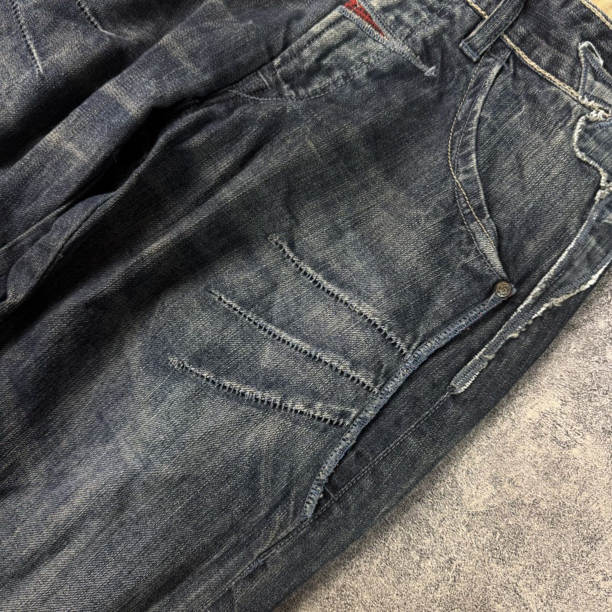 Marithe + Francois Girbaud Vintage Marithe Francois Girbaud Y2K Star Striped Jeans Size 28" / US 6 / IT 42 - 9 Thumbnail