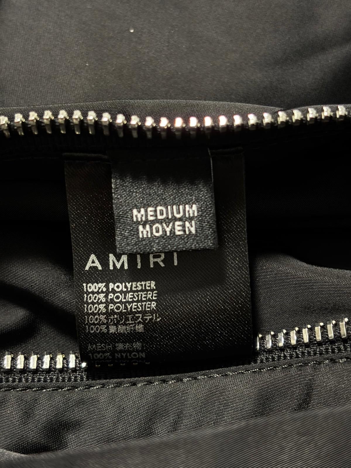 Amiri AMIRI MA Logo Black Hooded Windbreaker Jacket - Size Medium Size US M / EU 48-50 / 2 - 7 Thumbnail