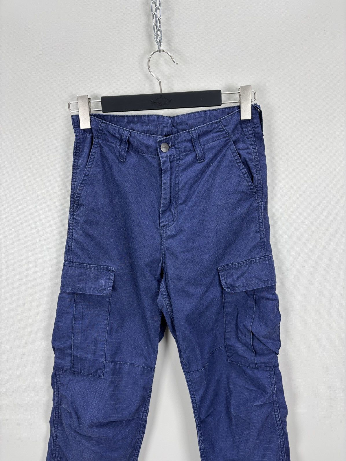 Carhartt Mens cargo pants Carhartt Size XS/S Color Blue Size US 29 - 3 Thumbnail