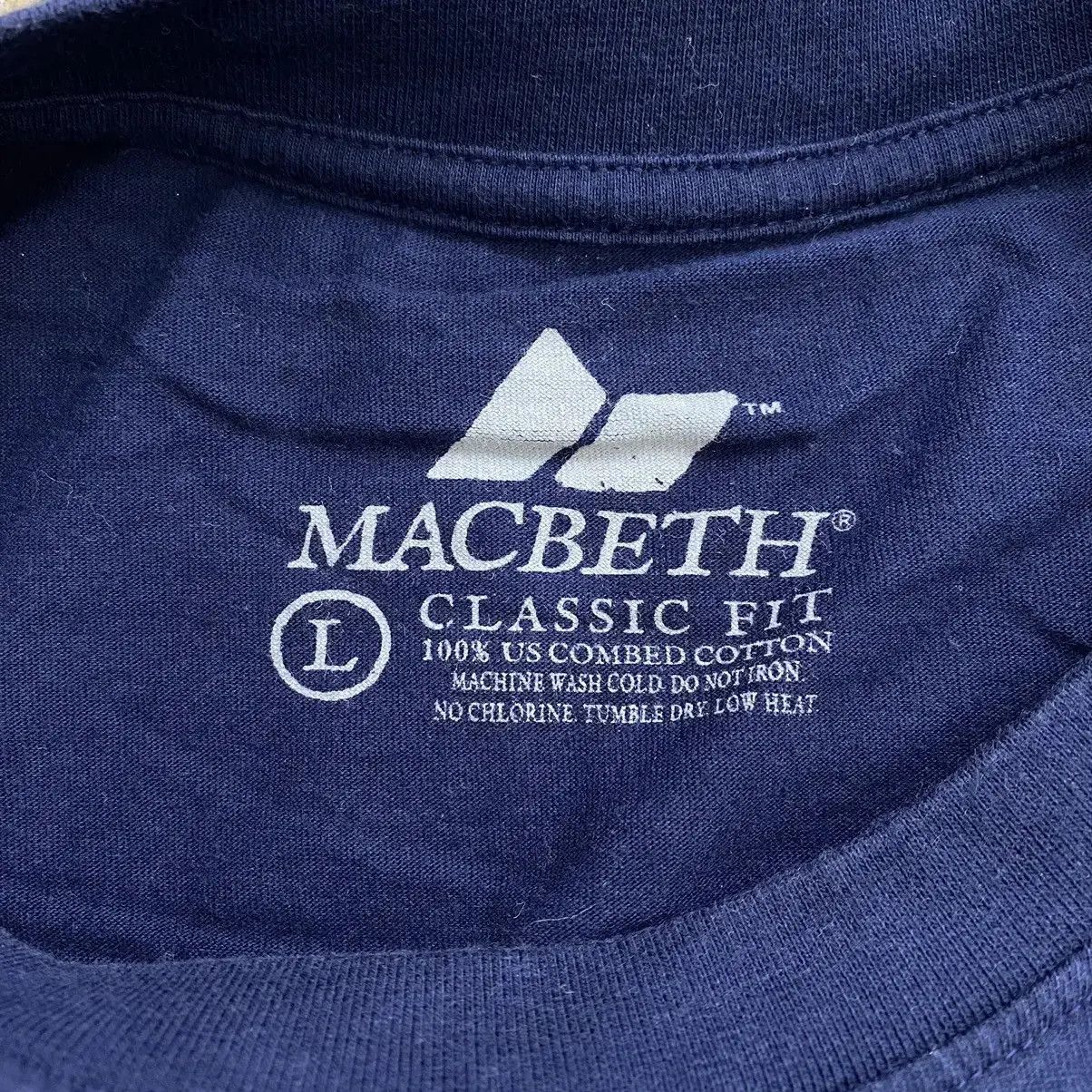 Macbeth Vintage MACBETH US Combed Cotton Classic Fit Tee Shirt Top Size L / US 10 / IT 46 - 7 Thumbnail