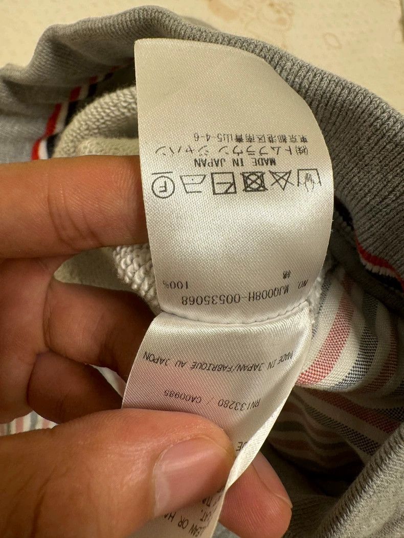 Thom Browne Thom browne Size1 Gray knitted pattern logo sweatpants Size US 27 - 7 Thumbnail