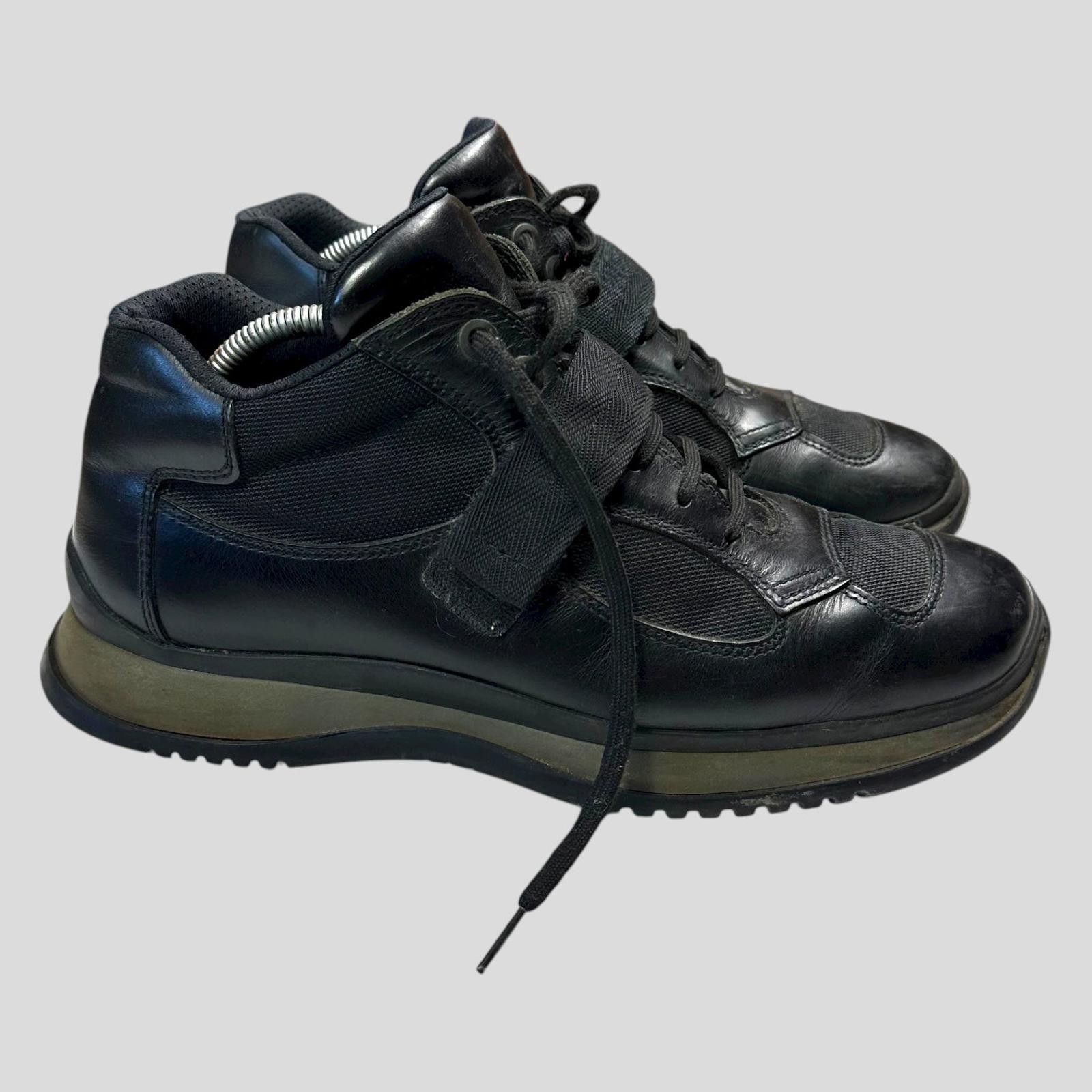 Prada Prada Sport 00’s Leather + Mesh Strapped Combat Boots UK8.5 Size US 9.5 / EU 42-43 - 2 Thumbnail