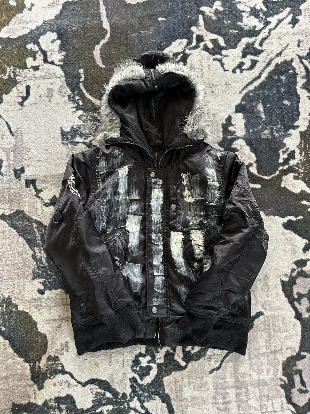 BERNINGS SHO 00’s Berning Sho punk bomber zipper jacket Size US M / EU 48-50 / 2 - 3 Thumbnail