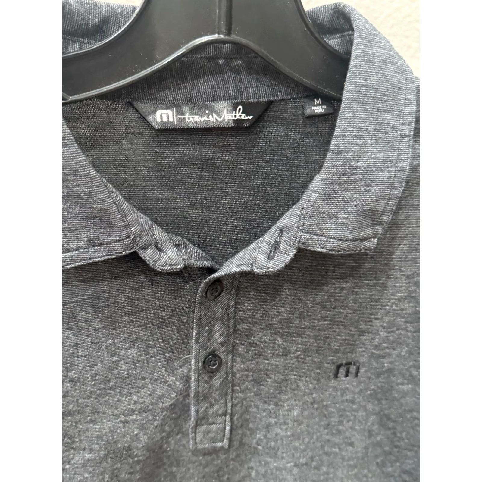 TravisMathew Travis Matthew Gray Soft Medium M POLO SHIRT Size US M / EU 48-50 / 2 - 6 Thumbnail