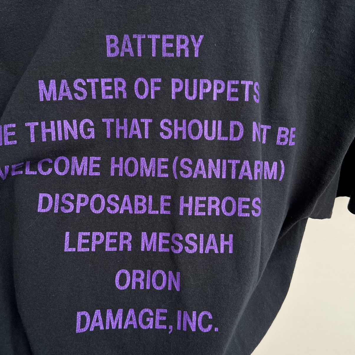 Metallica × Vintage Metallica Master Of Puppets 2007 Rock Band T-Shirt Size US L / EU 52-54 / 3 - 6 Thumbnail