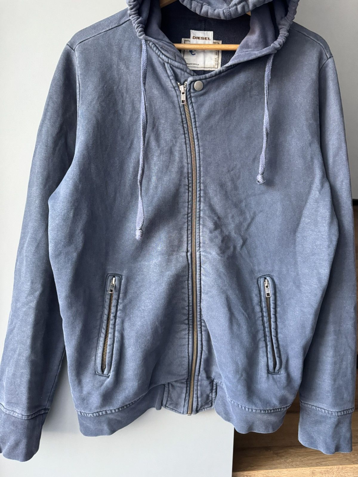 Diesel Vintage Diesel Archive Avantgarde Asymmetrical Zip Up Hoodie Size US M / EU 48-50 / 2 - 3 Thumbnail