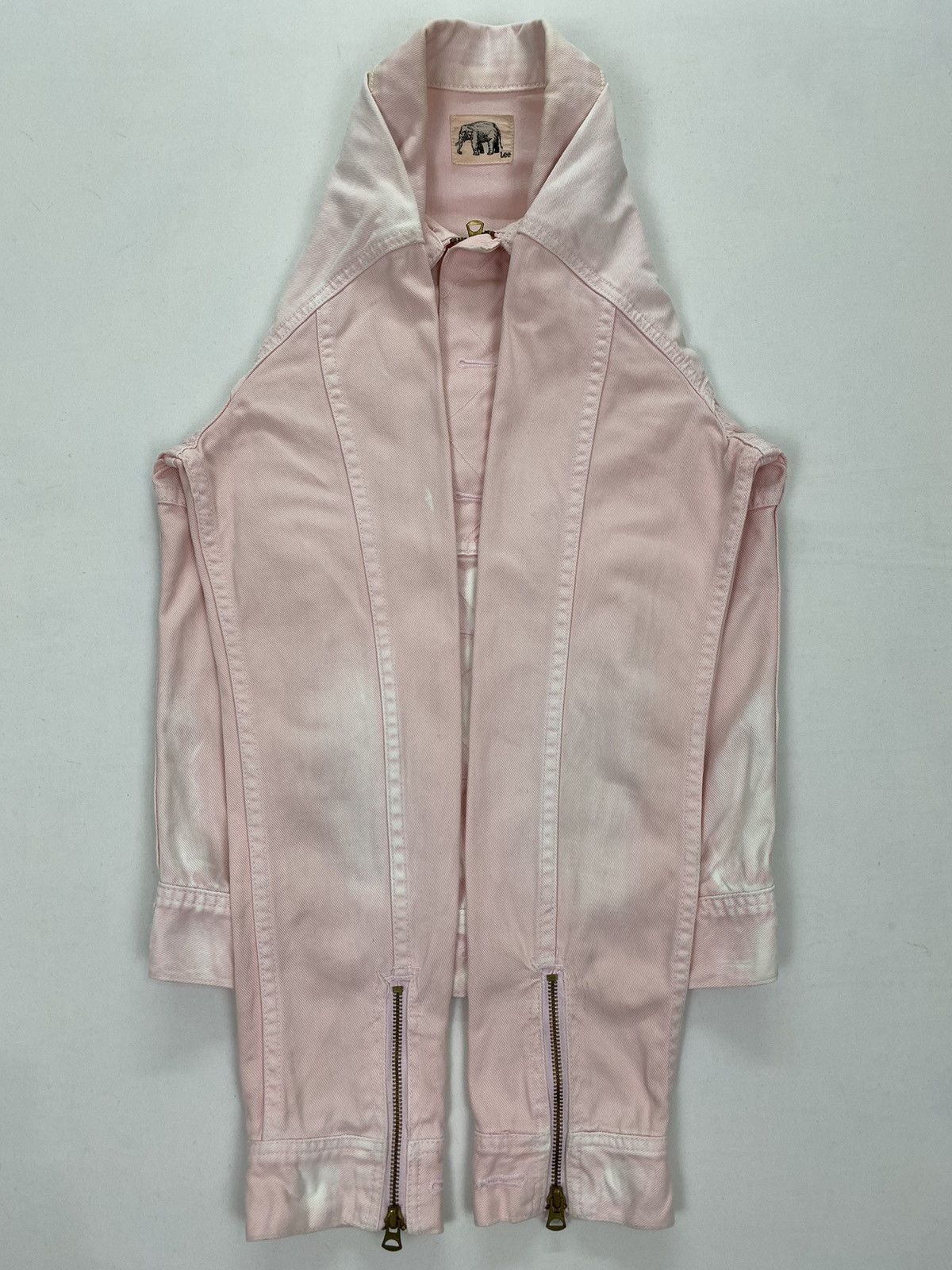 Lee Lee Dirty Bleached Denim Jacket Size US XS / EU 42 / 0 - 5 Thumbnail